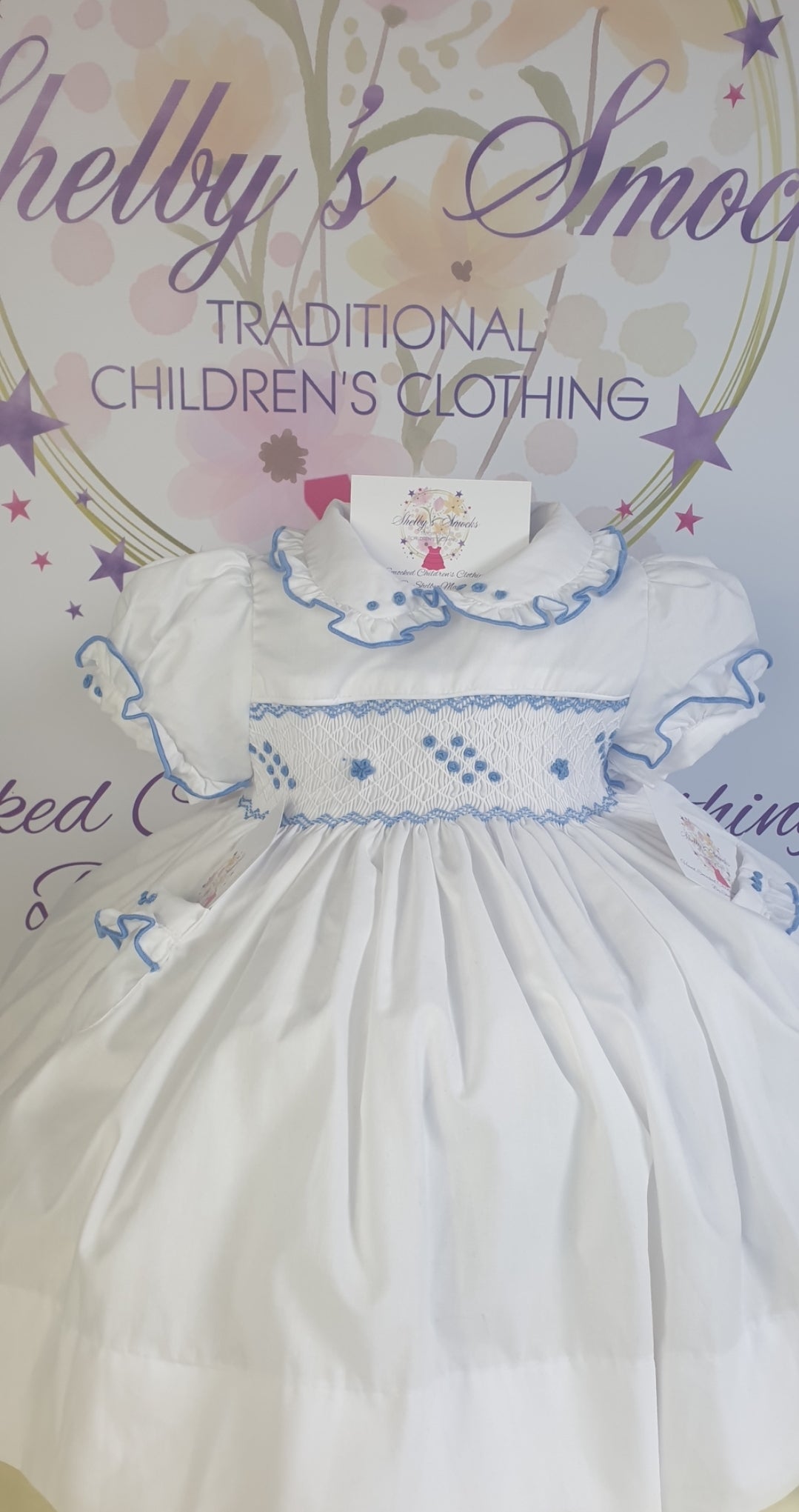 White & Baby Blue MADE TO ORDER