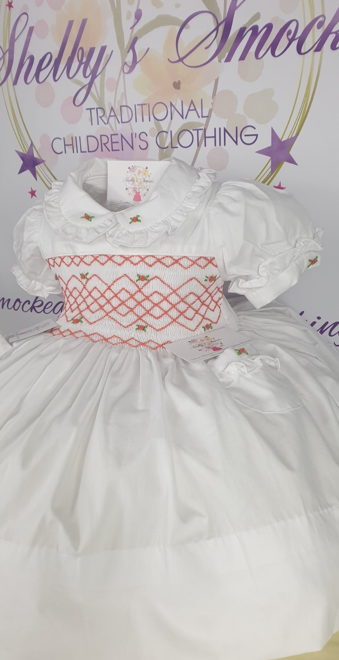 White & Coral MADE TO ORDER