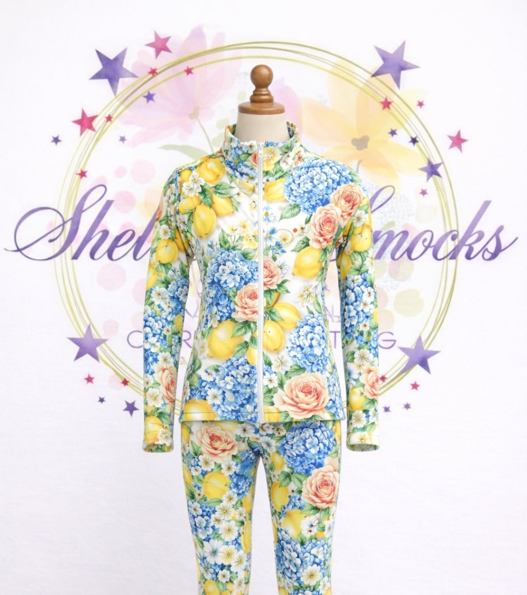 Floral cycling shorts set