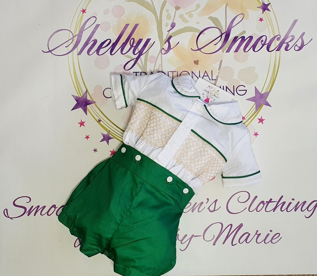 Green cotton set MADE TO ORDER