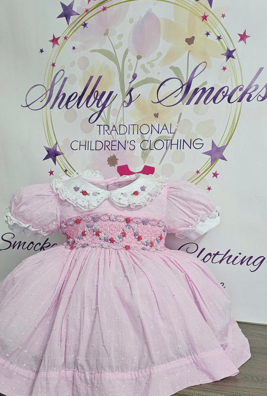 Candy Pink Swiss Dot