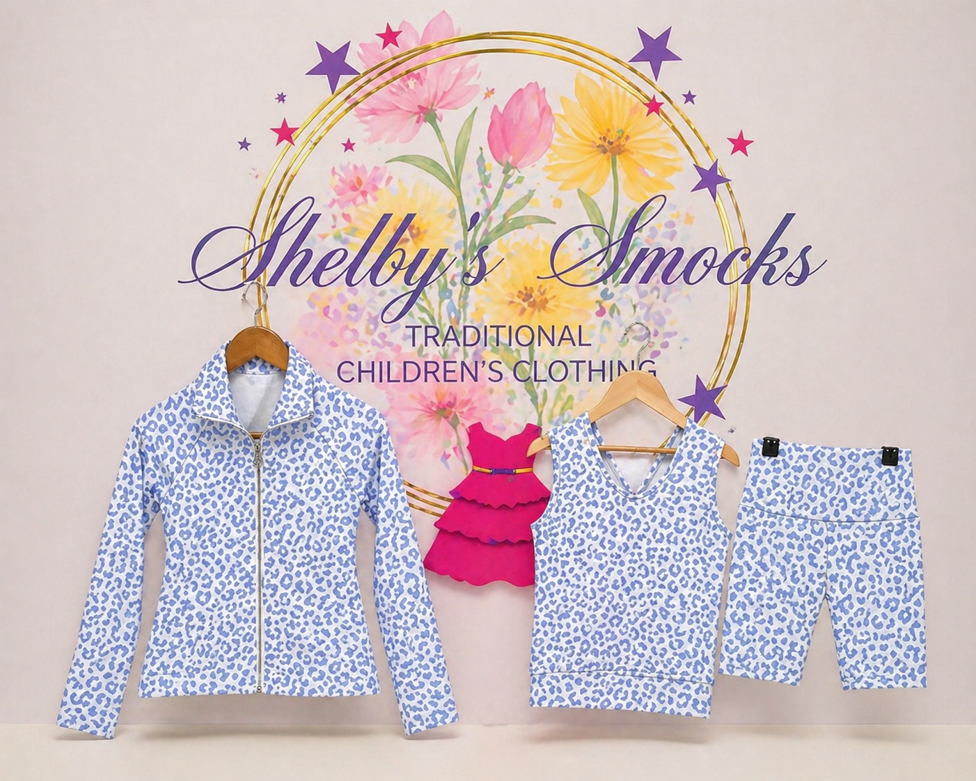 Sky Blue Cycling shorts set