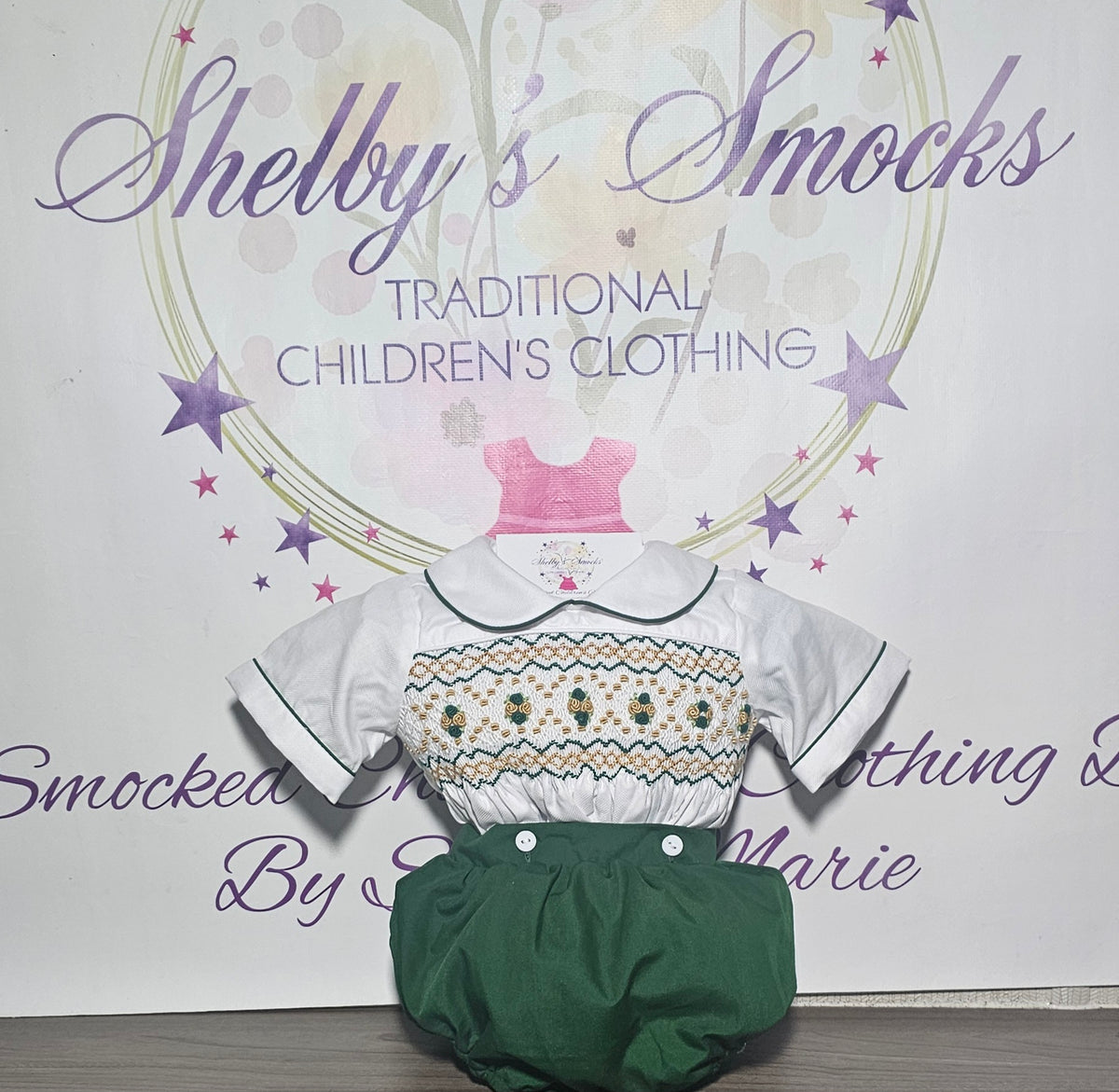Emerald Green & Gold Boys Set
