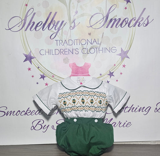 Emerald Green & Gold Boys Set